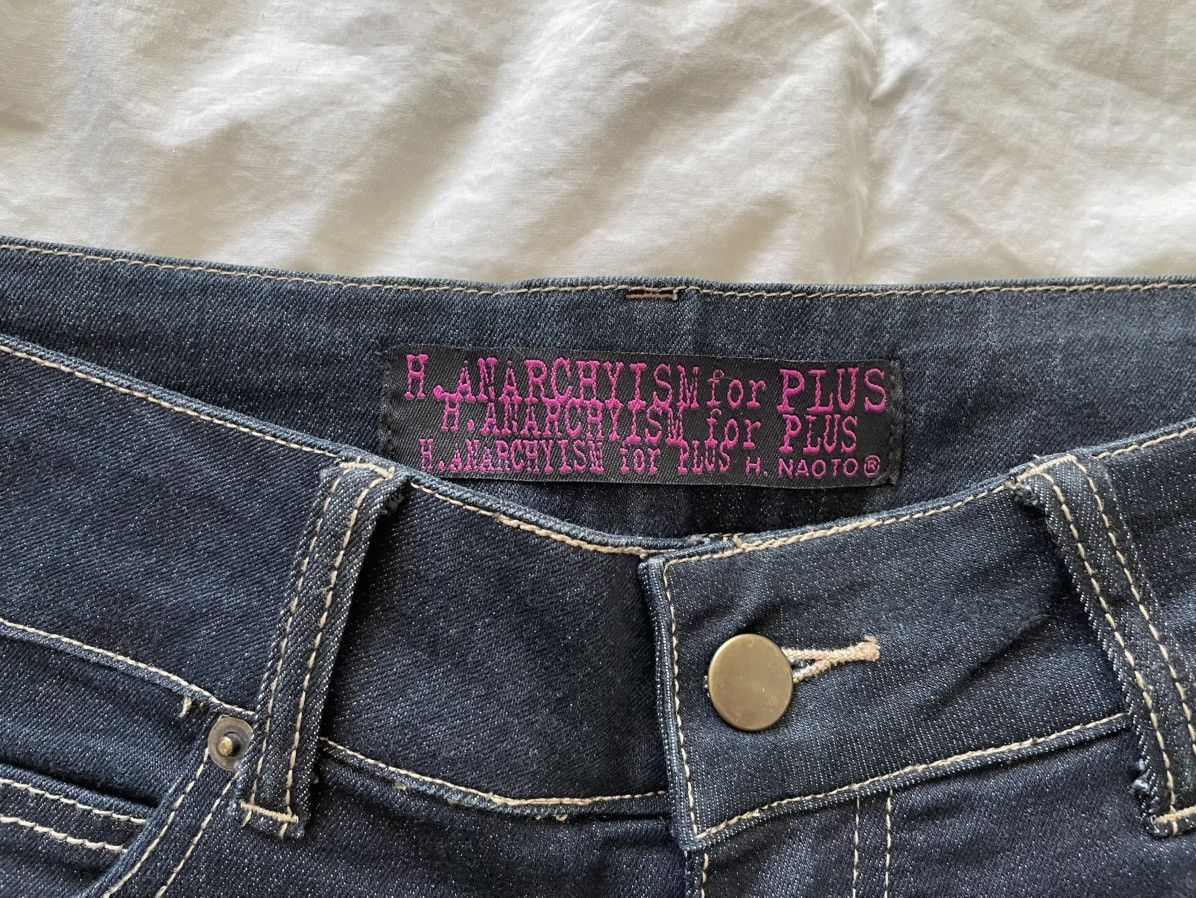 Japanese Brand h.NAOTO Distressed Denim Size US 29 - 3 Thumbnail