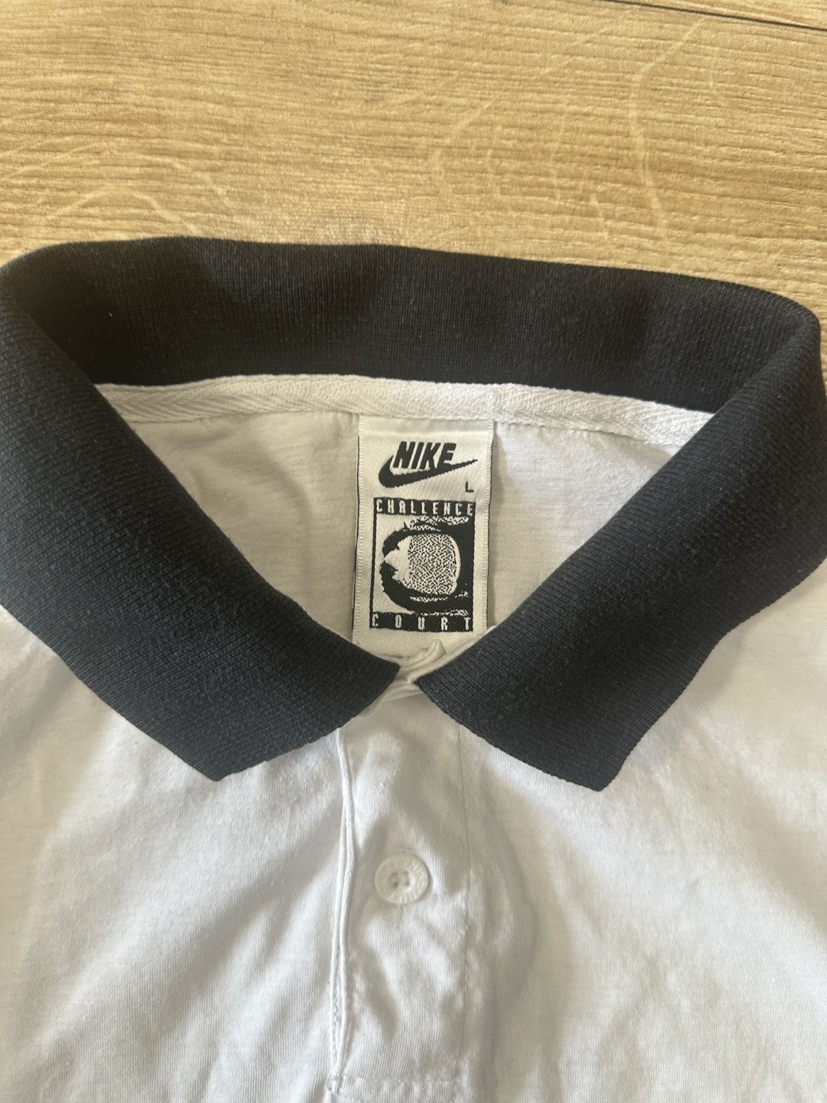 Nike Vintage 90's Nike Challenge Court Andre Agassi Tennis Polo Size US L / EU 52-54 / 3 - 7 Thumbnail