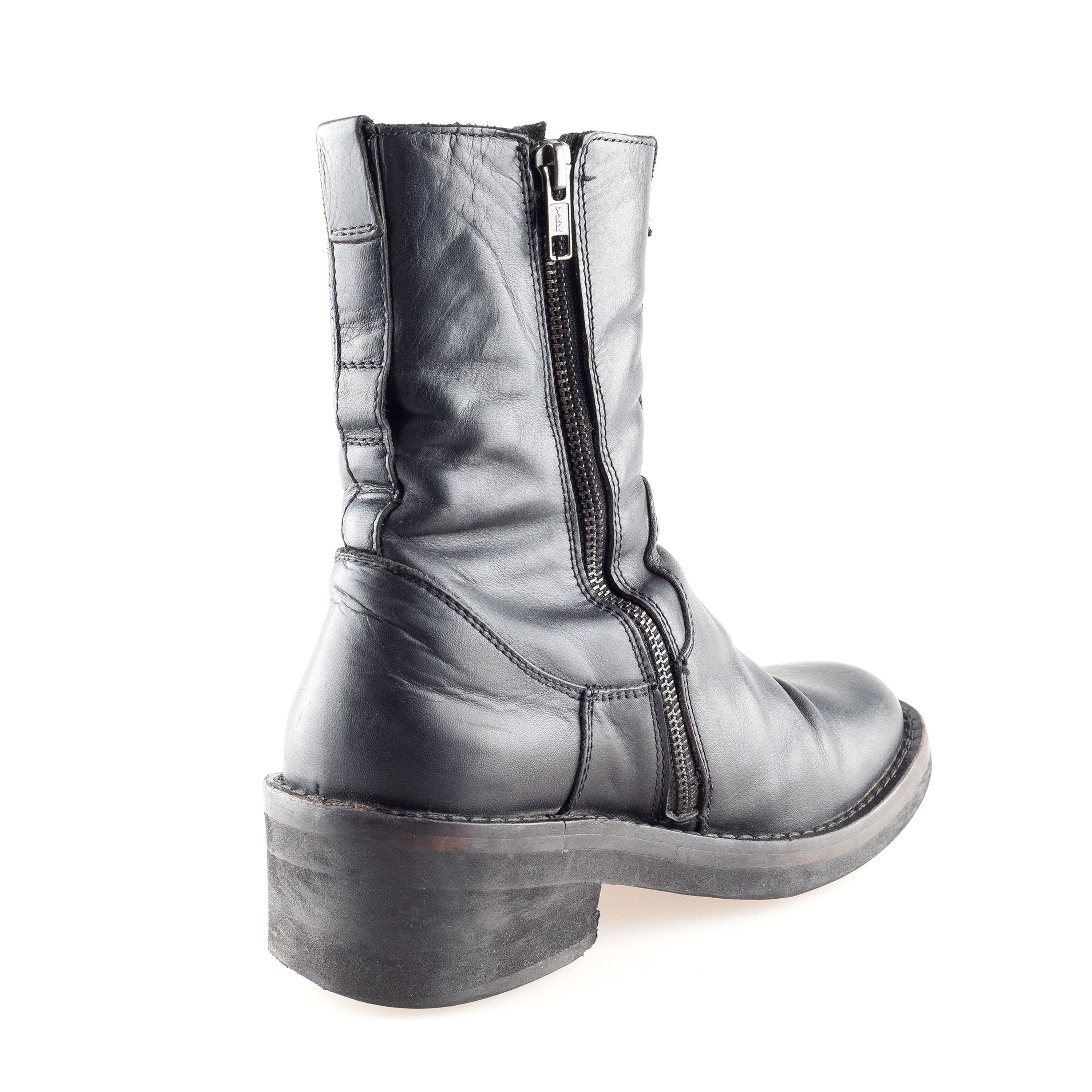 Ann Demeulemeester Ann Demeulemeester Convertible Black Leather Boots (37,5 EU) Size US 6.5 / IT 36.5 - 7 Thumbnail