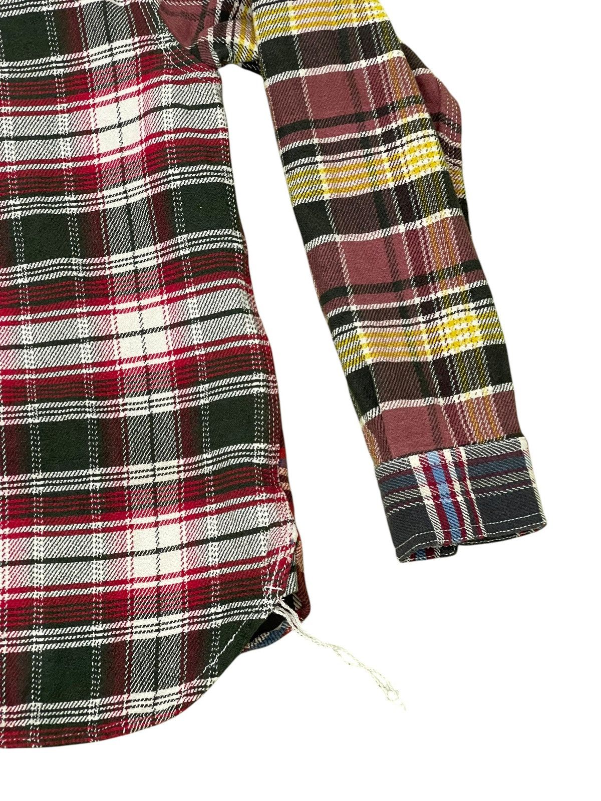 Japanese Brand Multi Plaid Houston Union Made Flannel Shirt Workwear 6🟩7 Size US M / EU 48-50 / 2 - 14 Thumbnail