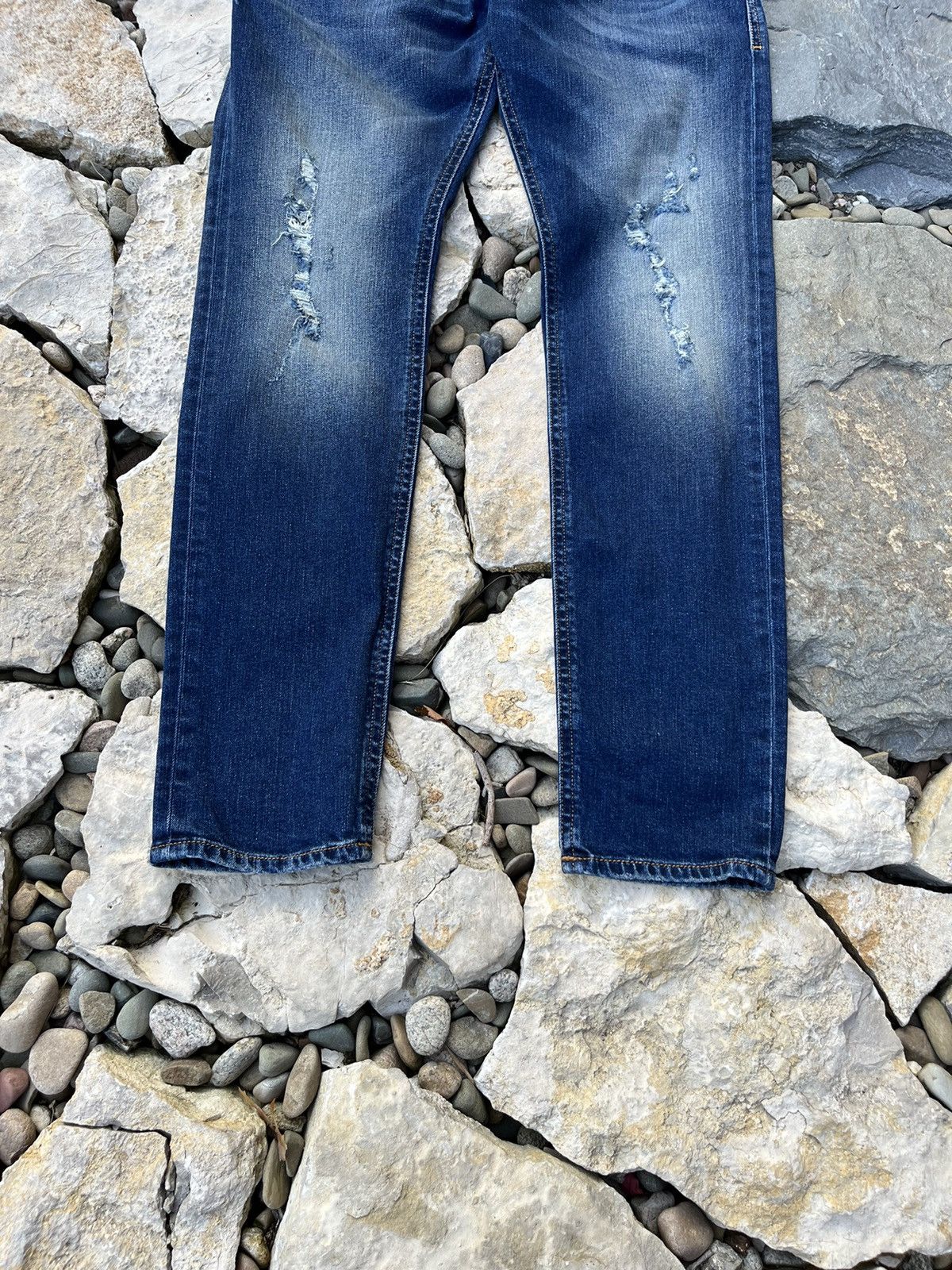 Diesel Diesel thommer distressed ripped jeans slim skinny pants Size US 32 / EU 48 - 5 Thumbnail