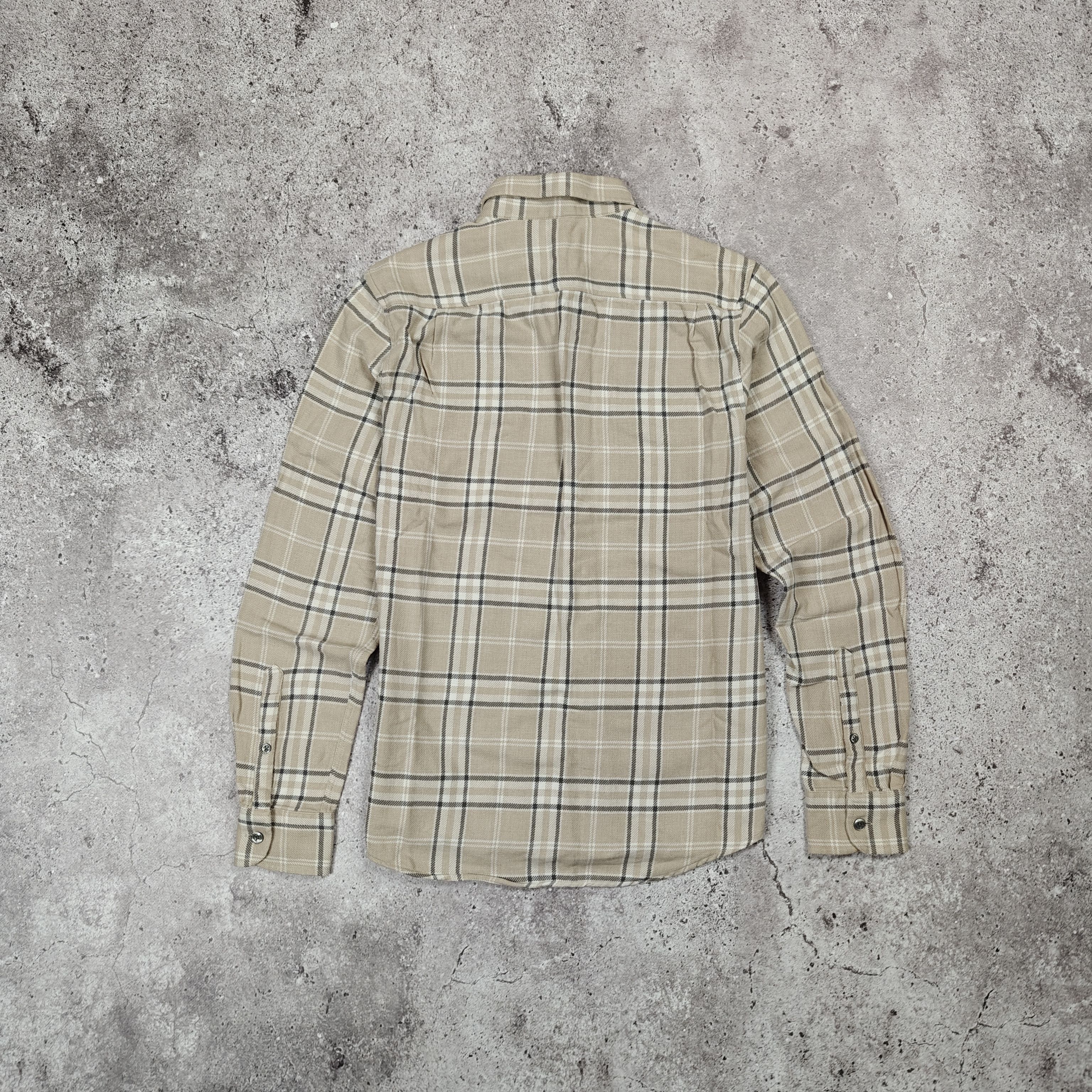 Reiss Reiss Cotton Shirt Check Beige size S Size US S / EU 44-46 / 1 - 5 Thumbnail