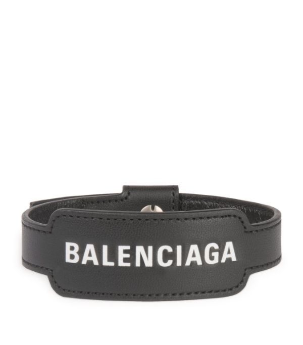 image of Balenciaga O1Srvl11E0524 Size: Os Cash Bracelet In Black, Women's