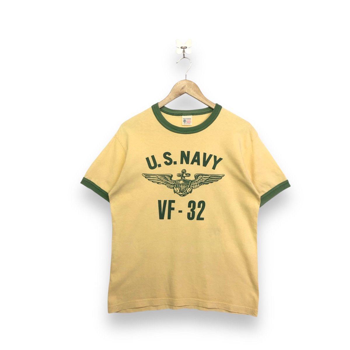 Buzz Rickson's Buzz Rickson U.S. Navy VF-32 Ringer Backhitt Tshirt Size US S / EU 44-46 / 1 - 1 Thumbnail