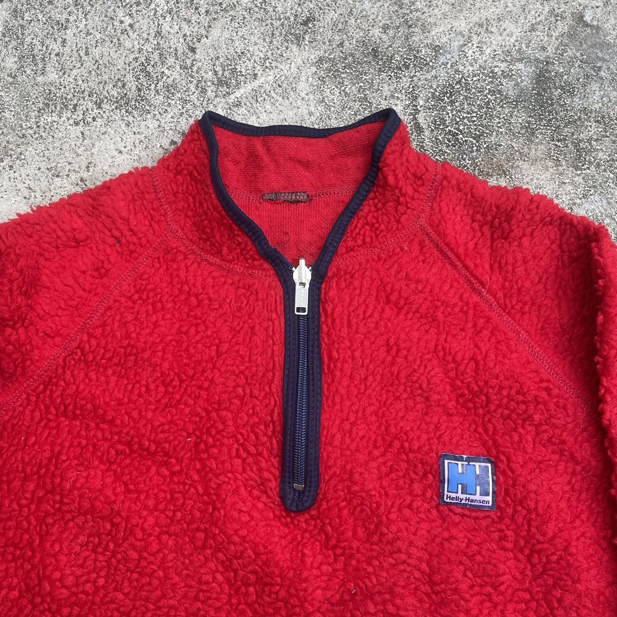 Vintage Vintage 90s Helly Hansen Half Zip Pullover Gorpcore Red M Size US M / EU 48-50 / 2 - 4 Thumbnail