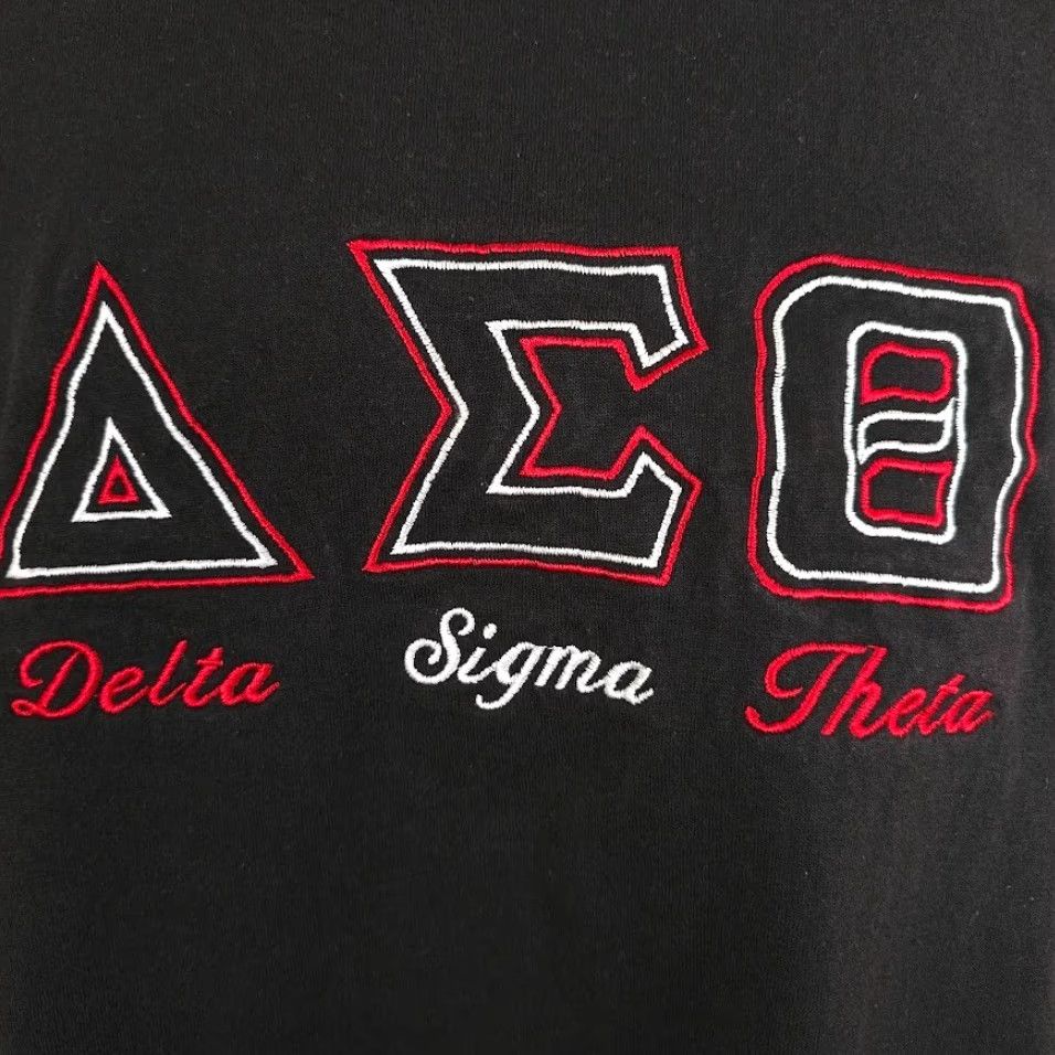 Jerzees VINTAGE Delta Sigma Theta T Shirt Mens Size 2XL Black Y2K Sorority Greek Jersey? Size US XXL / EU 58 / 5 - 3 Thumbnail
