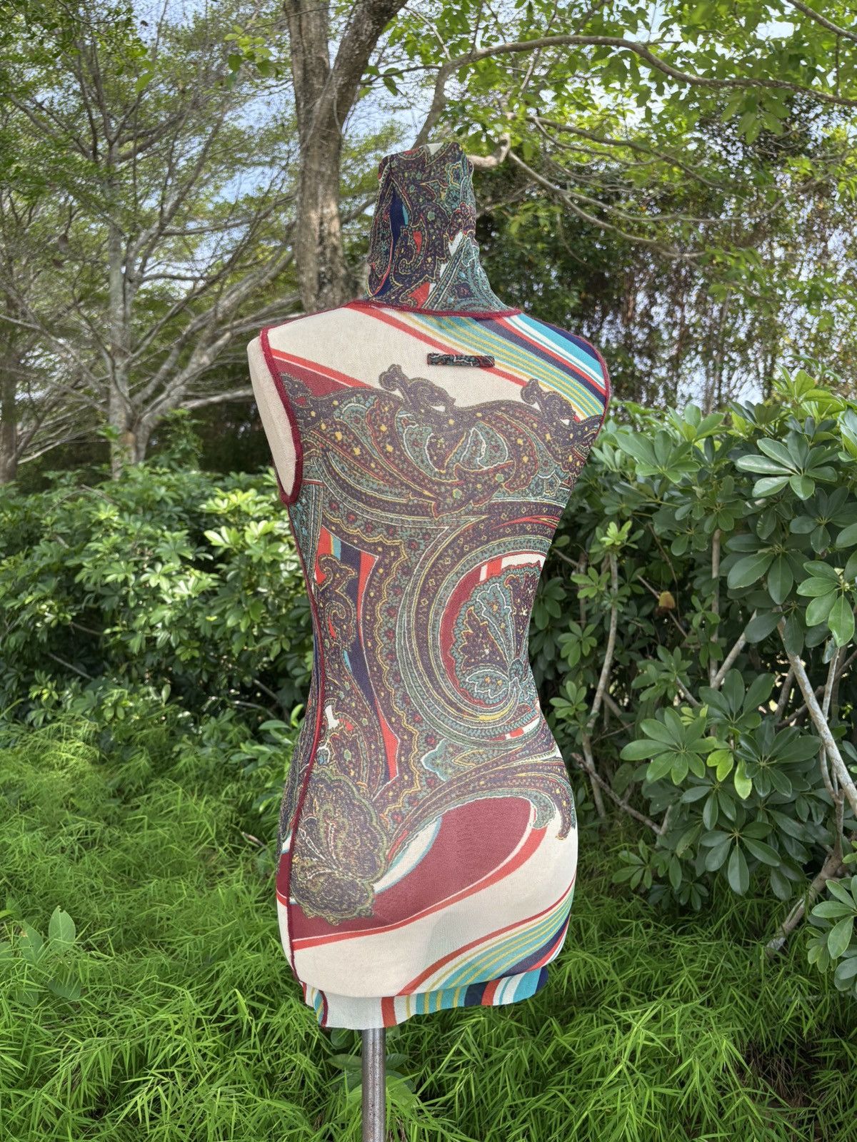 Jean Paul Gaultier Vintage paisley mesh top Size S / US 4 / IT 40 - 4 Thumbnail