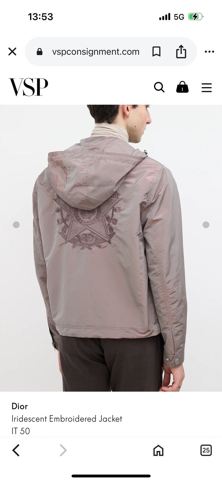 Dior DIOR jacket SEE/STUDY REAL TAPE MEASUREMENTS IN PHOTOS Size US M / EU 48-50 / 2 - 25 Thumbnail