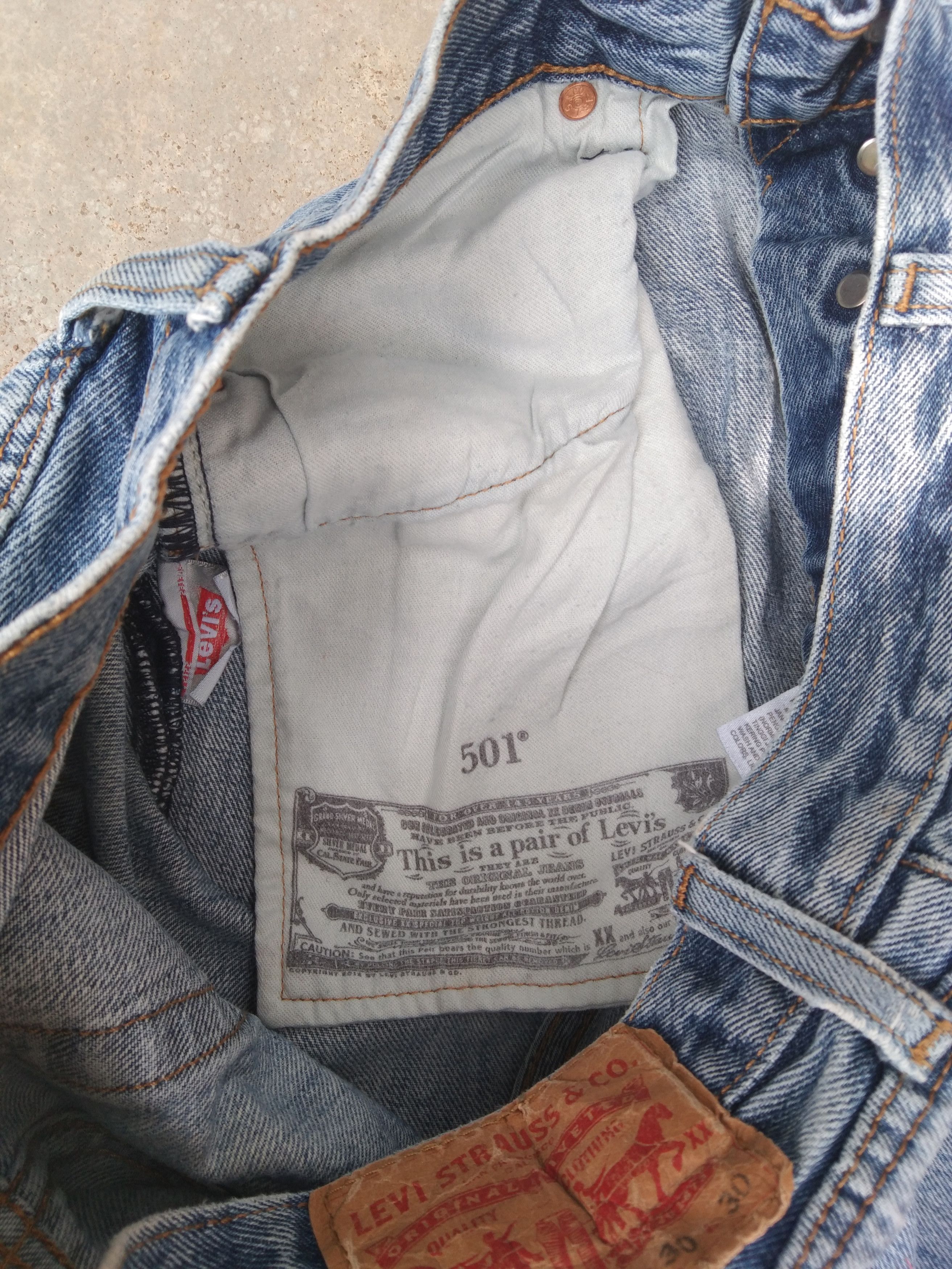 Levi's × Vintage Vintage Levis 501 Painter Distressed Jeans 30x29 Size US 30 / EU 46 - 8 Thumbnail