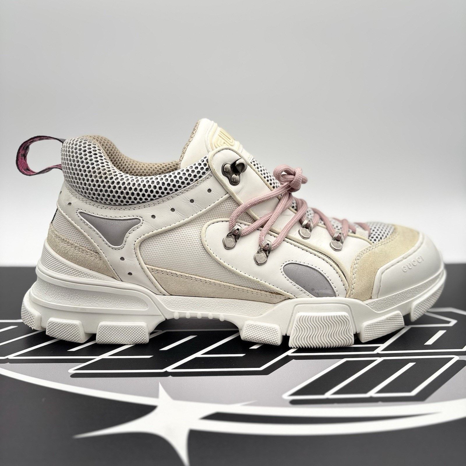 Gucci Gucci Flashtrek SEGA ' White, Beige ' | GREAT CONDITION! Size US 12.5 / EU 45-46 - 2 Thumbnail