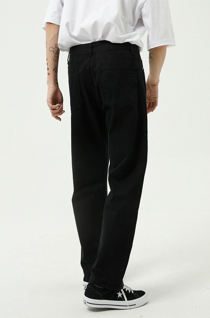 Japanese Brand × Jean Black washed simple all-match slim jeans Size US 32 / EU 48 - 3 Thumbnail
