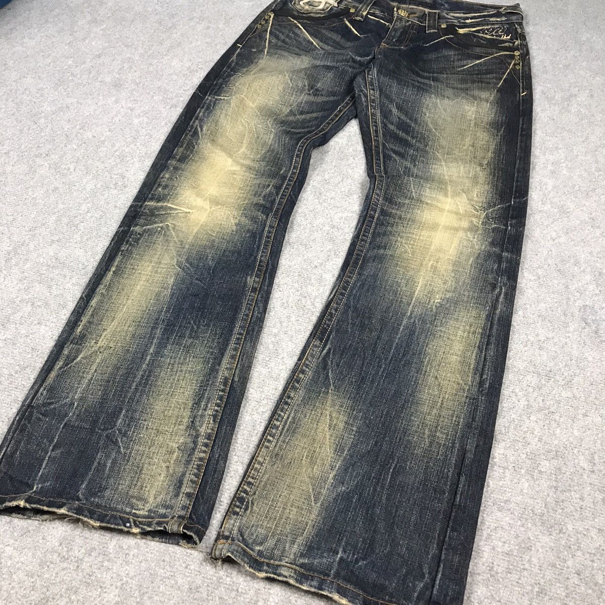 Hysteric Glamour × Japanese Brand × Vintage FALRE DENIM RED PERPER DENIM RUSTY BOOT CUT PANTS Size US 32 / EU 48 - 4 Thumbnail