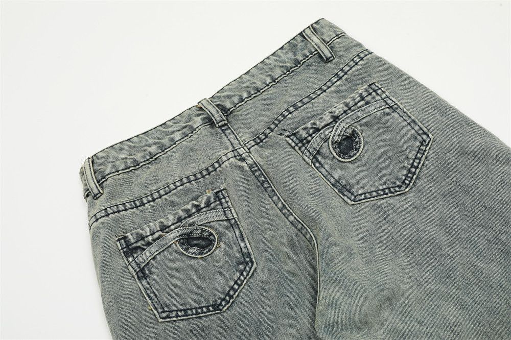 Jean Men's American loose embroidered flared jeans Size US 32 / EU 48 - 5 Thumbnail