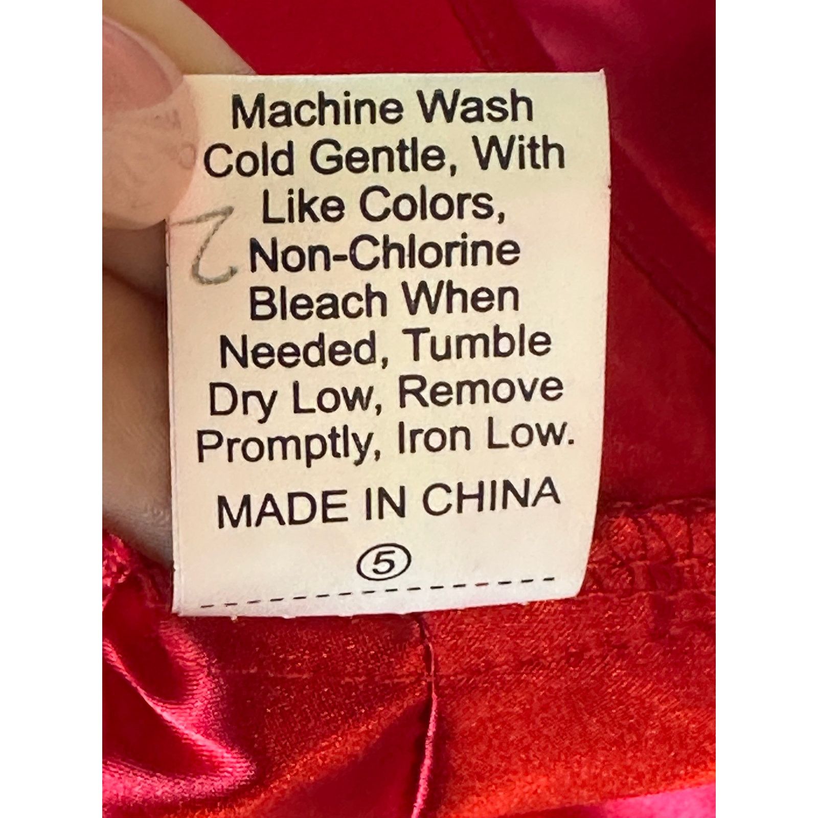 Shein Shein Red Calvaya One Shoulder Tie Side Satin Top size XS Size XS / US 0-2 / IT 36-38 - 5 Thumbnail