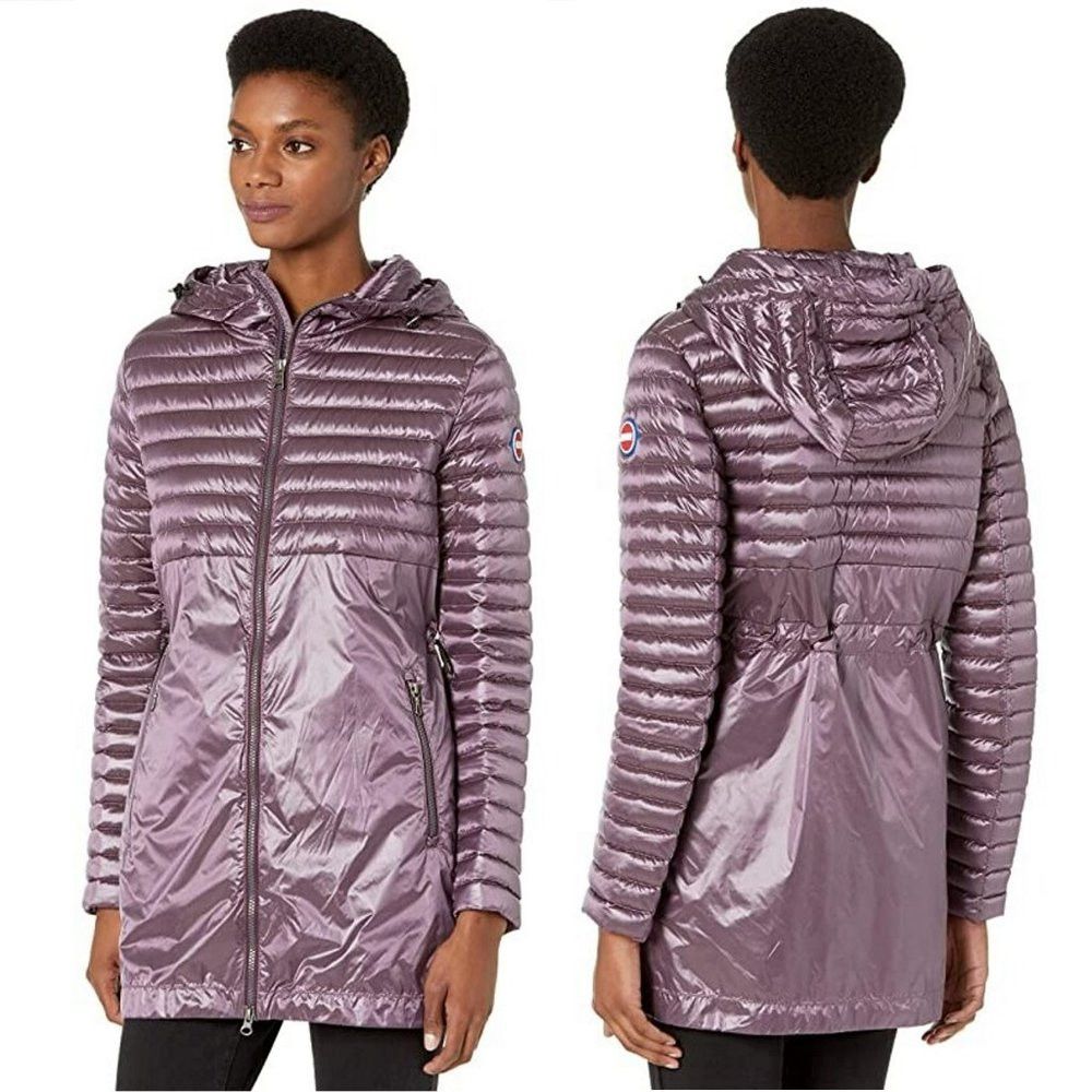 Colmar NWT New $355 Colmar Hoodie Partially Quilted Purple Jacket Size S / US 4 / IT 40 - 1 Thumbnail