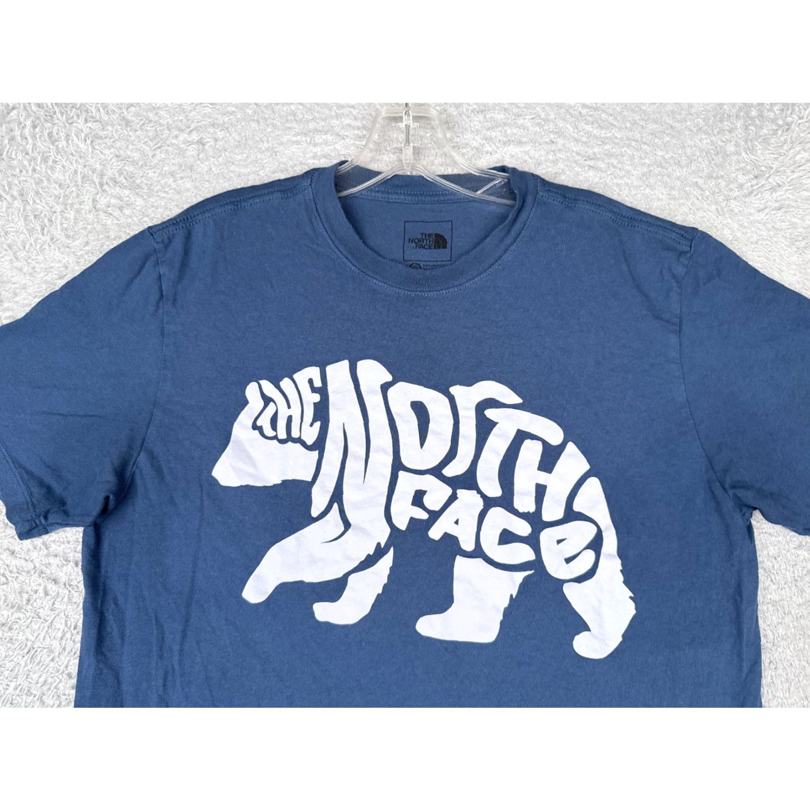The North Face VINTAGE The North Face Shirt Men Medium Blue Crew Neck 100% Cotton Logo Bear Size US M / EU 48-50 / 2 - 4 Thumbnail