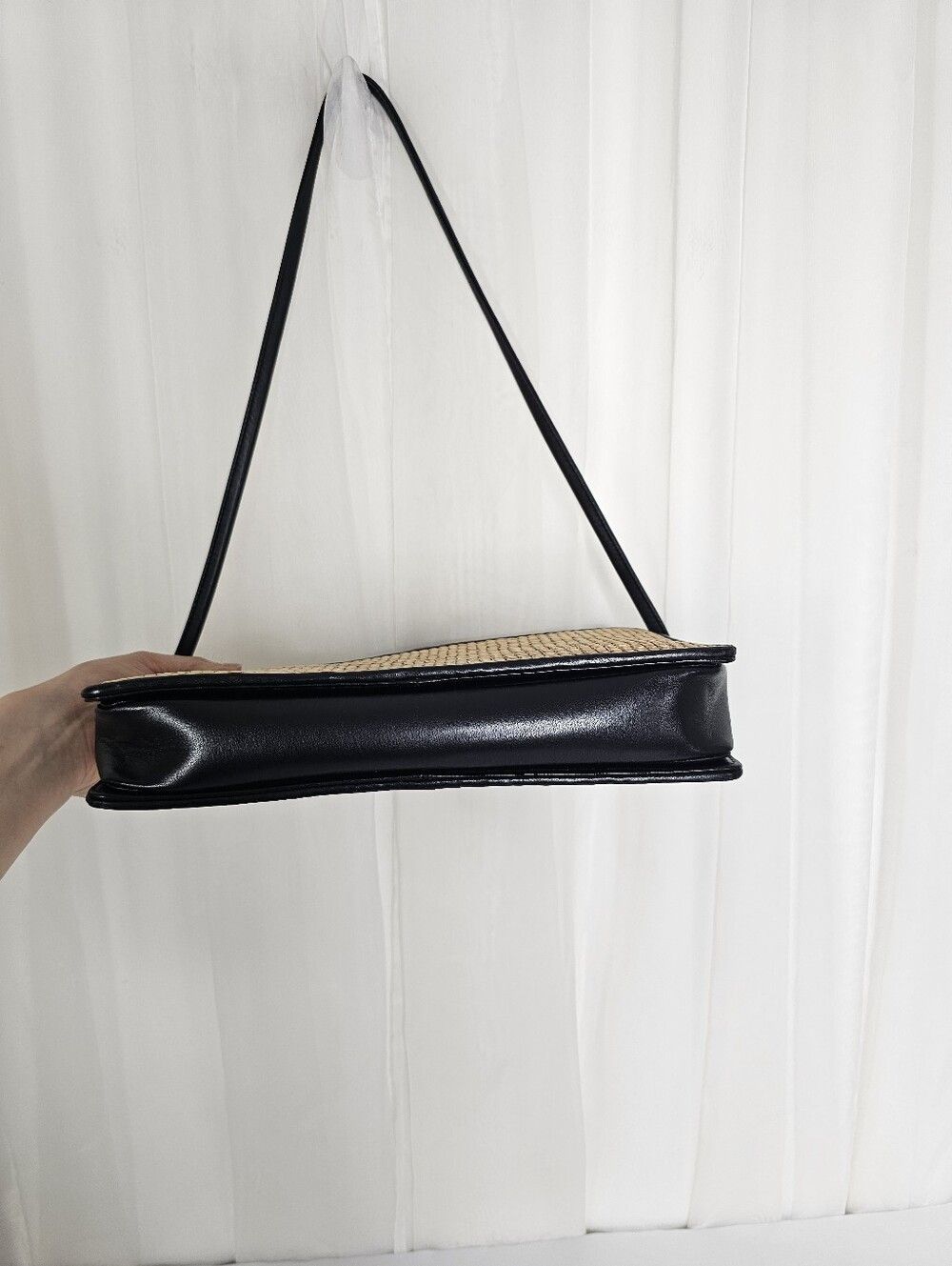 Other Dokkim Tatami Straw & Leather Shoulder Bag Rare Vintage Size ONE SIZE - 6 Thumbnail