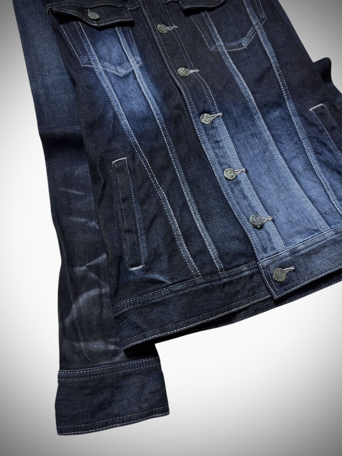 GOSTAR DE FUGA 2000’s Fuga - Vkei Style Whiskers Denim Jacket Size US S / EU 44-46 / 1 - 3 Thumbnail