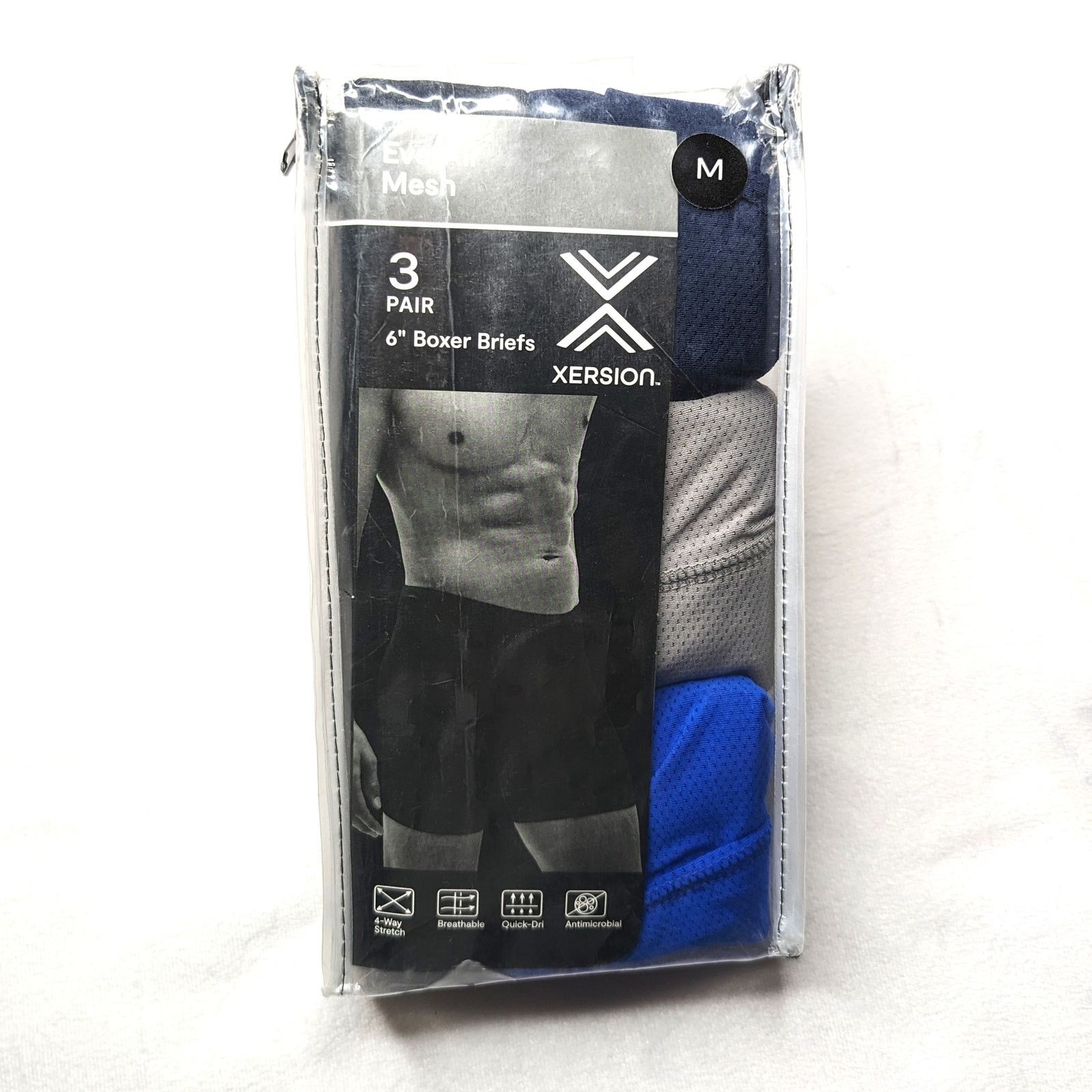 Other Xersion 3-Pack Boxer Briefs Men's M Athletic Mesh Quick Dry Size US M / EU 48-50 / 2 - 1 Thumbnail