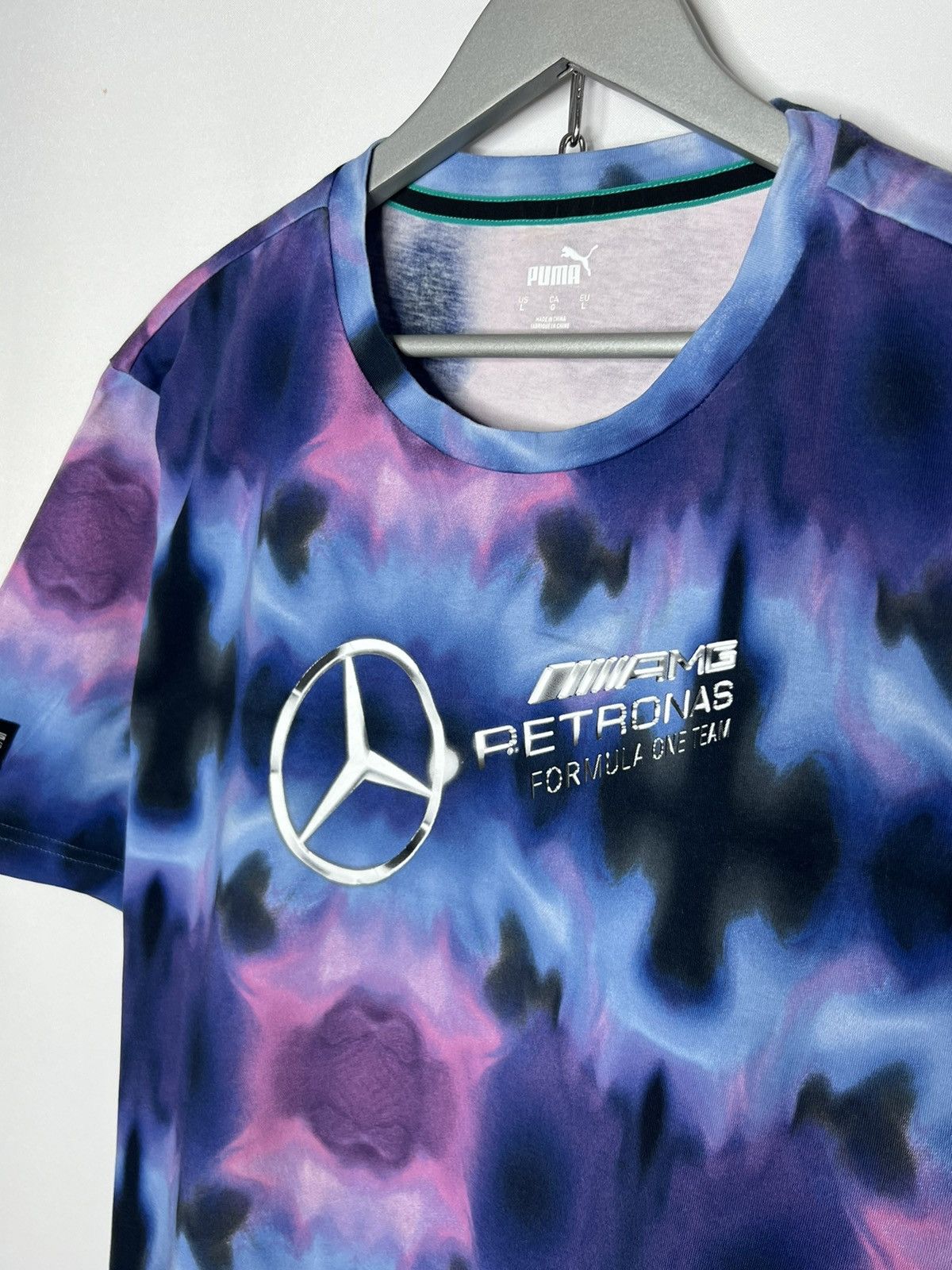 Puma Vintage Mercedes AMG Formula 1 Team Racing Tee T-Shirt Hype Size US L / EU 52-54 / 3 - 4 Thumbnail