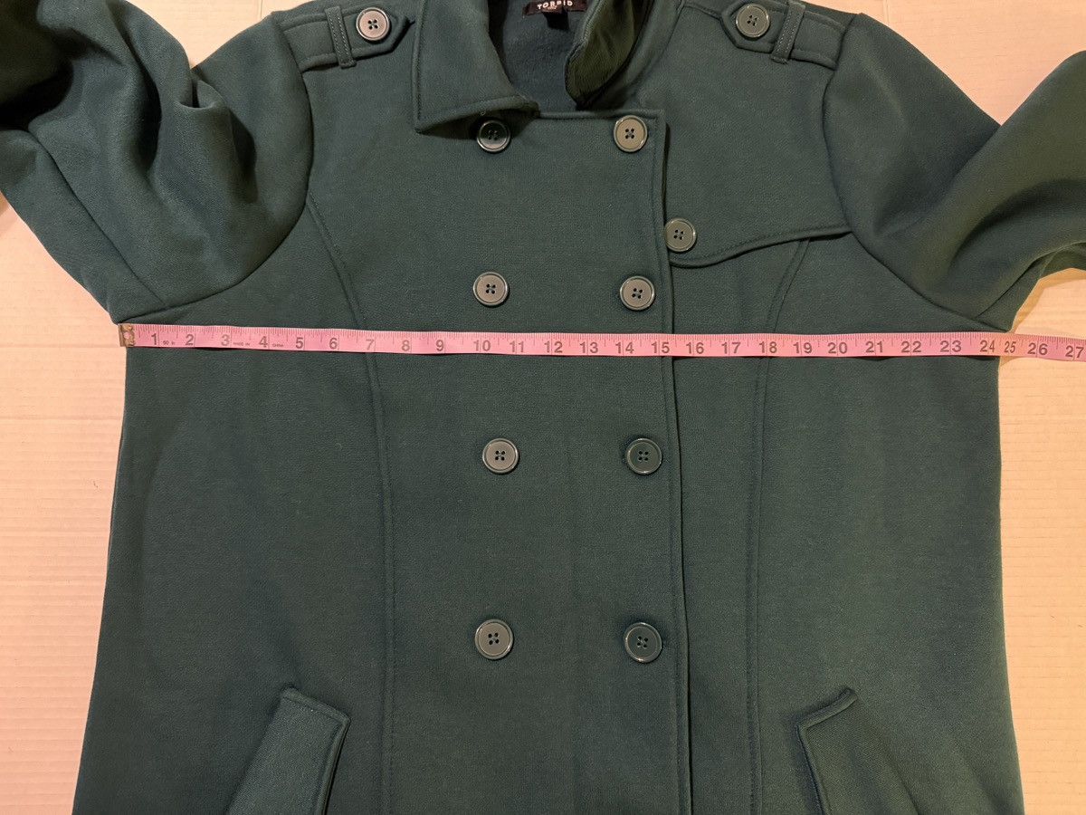 Torrid Torrid Botanical Green Dble Breast Lined Pea Coat Jacket Size XXL / US 16-18 / IT 52-54 - 8 Thumbnail