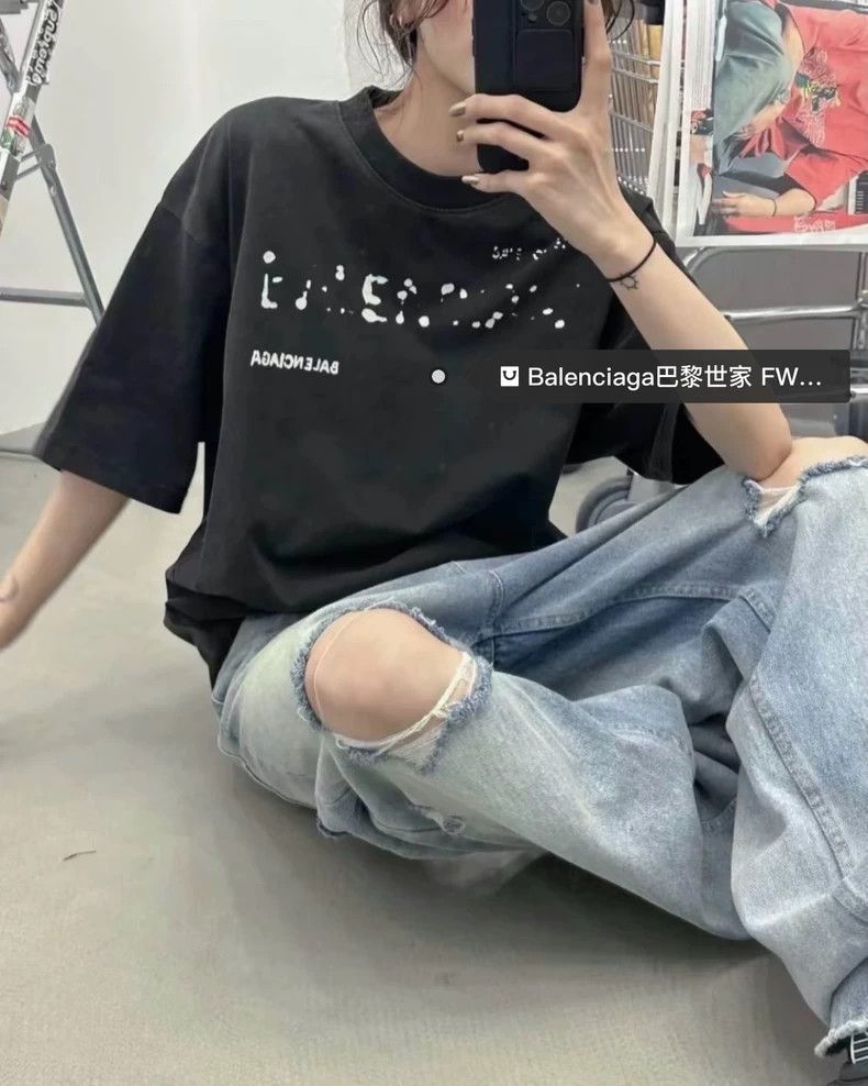 Balenciaga Balenciaga Logo printed short sleeves Size US M / EU 48-50 / 2 - 8 Thumbnail