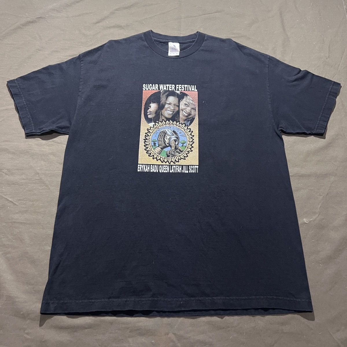 Rap Tees VTG SugarWaterFest Erykah Badu Latifah Jill Scott R&B Hiphop Size US XL / EU 56 / 4 - 9 Thumbnail