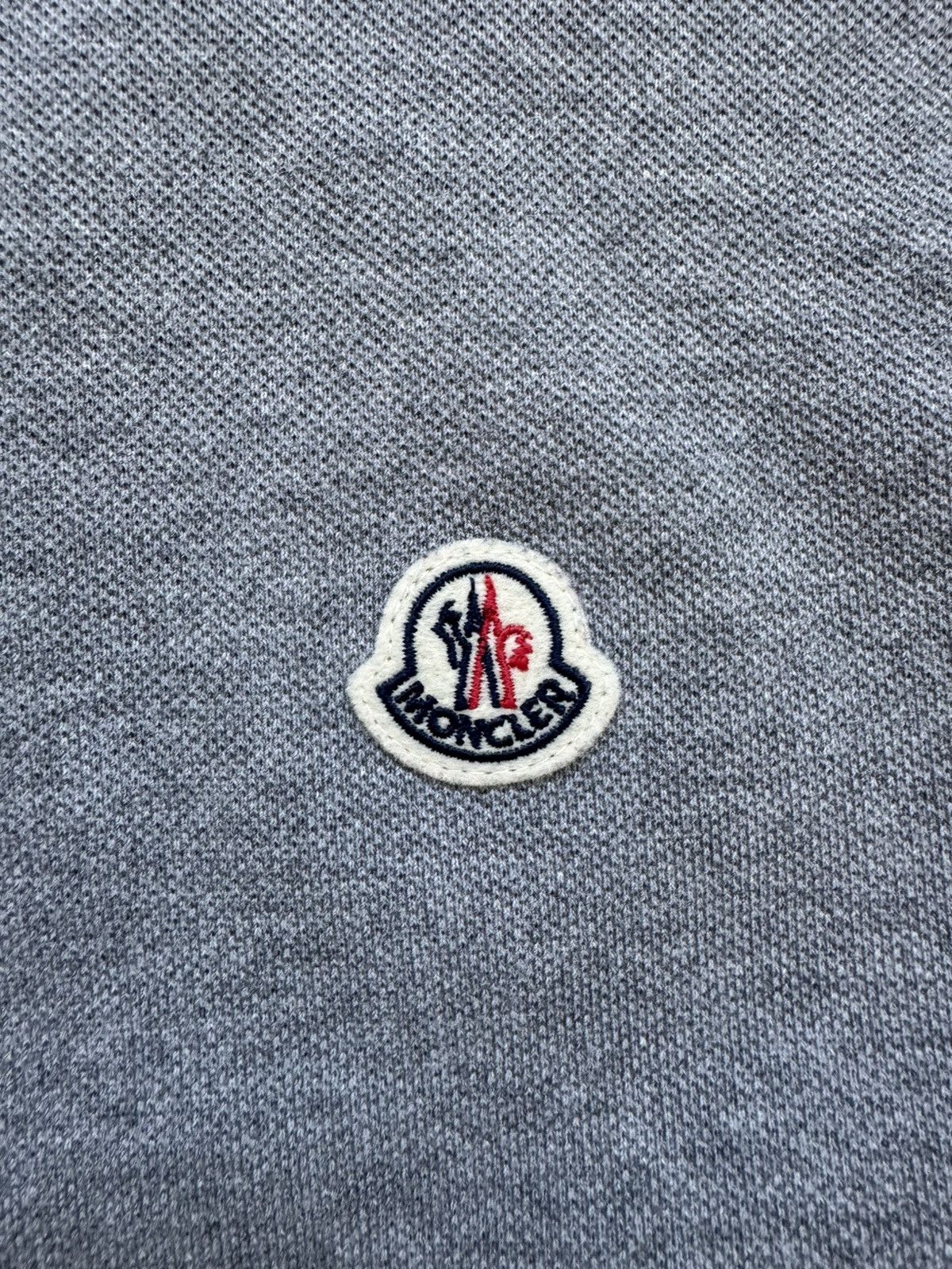 Moncler Moncler Maglia Polo Manica Corta Grey Tricolor Shirt Polos Size US XL / EU 56 / 4 - 5 Thumbnail