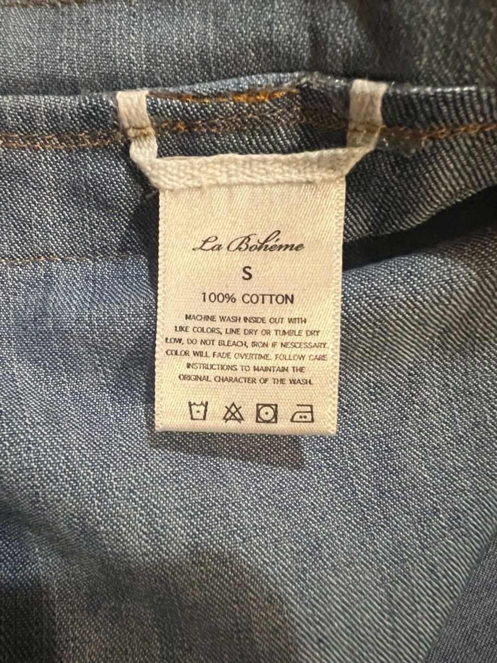 Other La Bohème Ethan Denim Jumpsuit Two Tone Stone Wash Indigo N Size 27" / US 4 / IT 40 - 7 Thumbnail