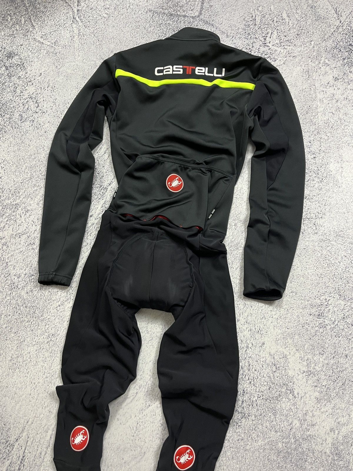 Other Castelli Cycling Jersey Thermosuit Gore Rosso Corsa Bibs Size US L / EU 52-54 / 3 - 14 Thumbnail