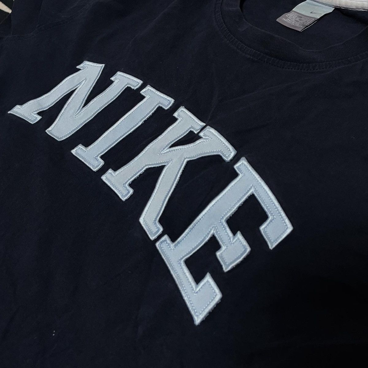Nike × Vintage Nike Vintage longsleeve spellout crewneck big logo Size US L / EU 52-54 / 3 - 4 Thumbnail