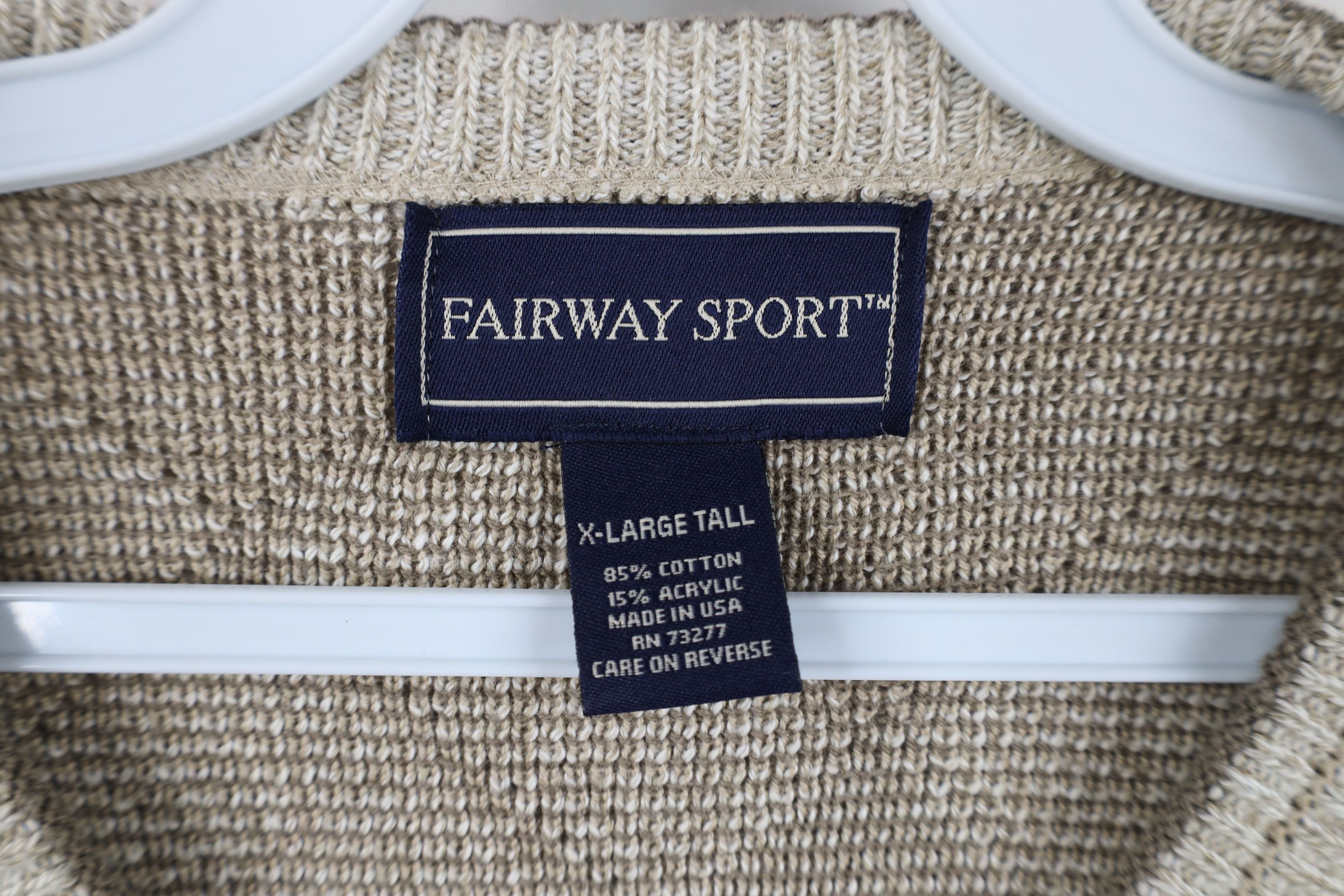 Vintage Vintage 90s Streetwear Diamond Knit V-Neck Sweater USA Size US XL / EU 56 / 4 - 9 Thumbnail