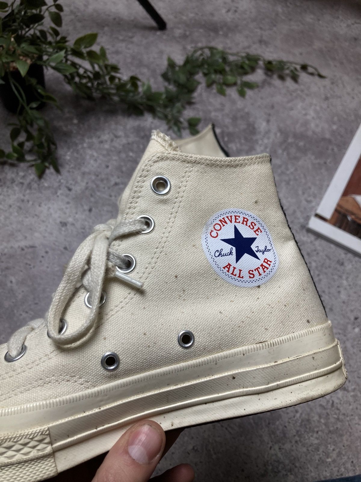 Comme des Garcons × Converse Vintage Comme des Garcons Converse Hi Top Sneakers Shoes Size US 6 / EU 39 - 6 Thumbnail