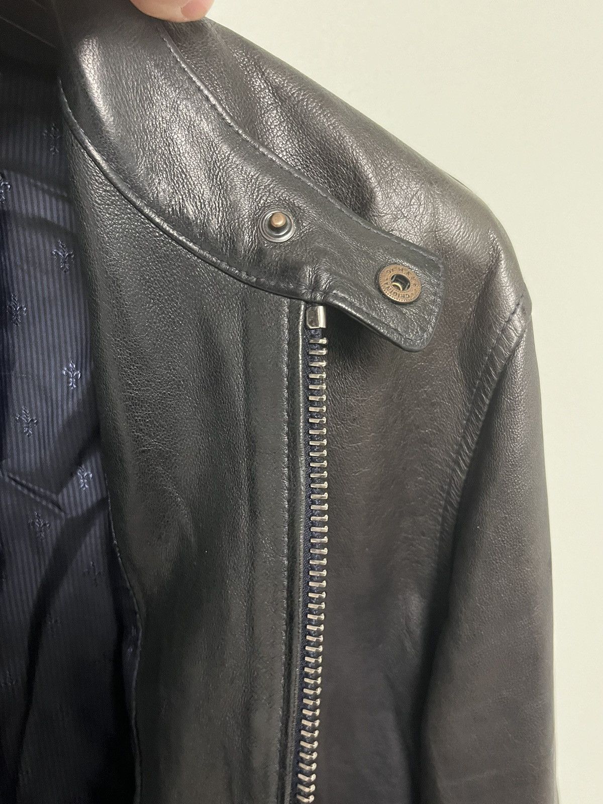 John Varvatos Zip Front Biker Jacket. 52 Size US L / EU 52-54 / 3 - 7 Thumbnail