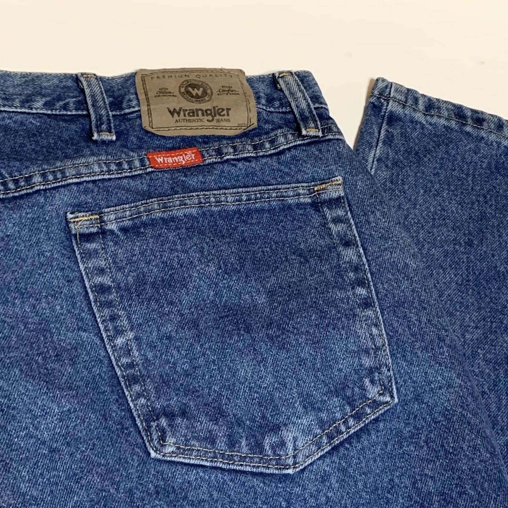 Wrangler Wrangler Regular Fit Blue Denim Jeans Men's 42x30 Size US 42 / EU 58 - 8 Thumbnail