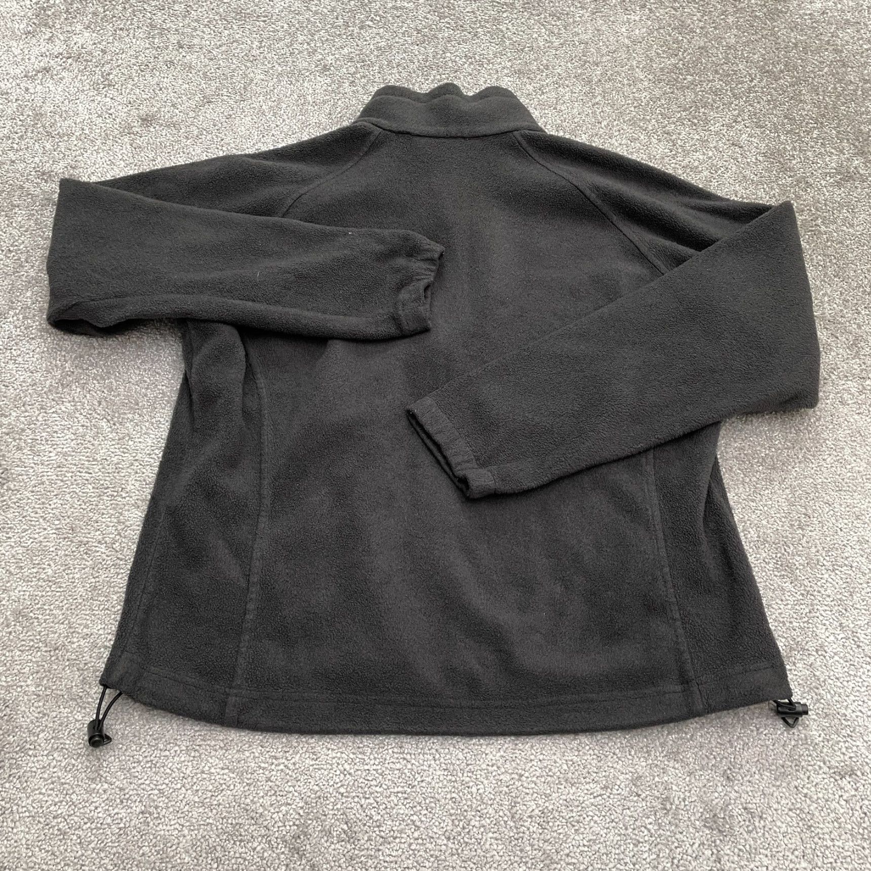 Vintage Columbia Jacket Women XL Black Benton Springs Fleece Full Zip Pockets Outdoor Classic Womens Size XL / US 12-14 / IT 48-50 - 2 Thumbnail