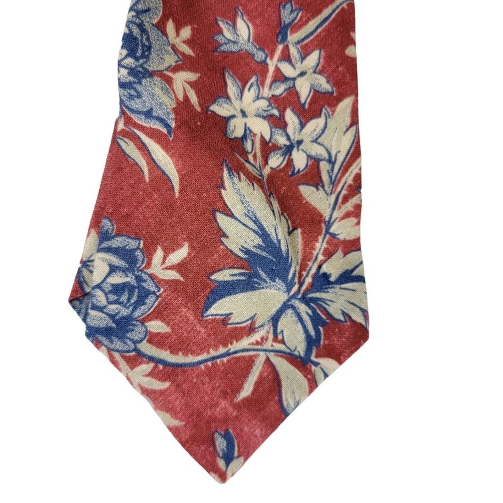 Polo Ralph Lauren Polo Ralph Lauren Linen Floral Neck Tie 3.5" x 58" Italy Size ONE SIZE - 2 Thumbnail