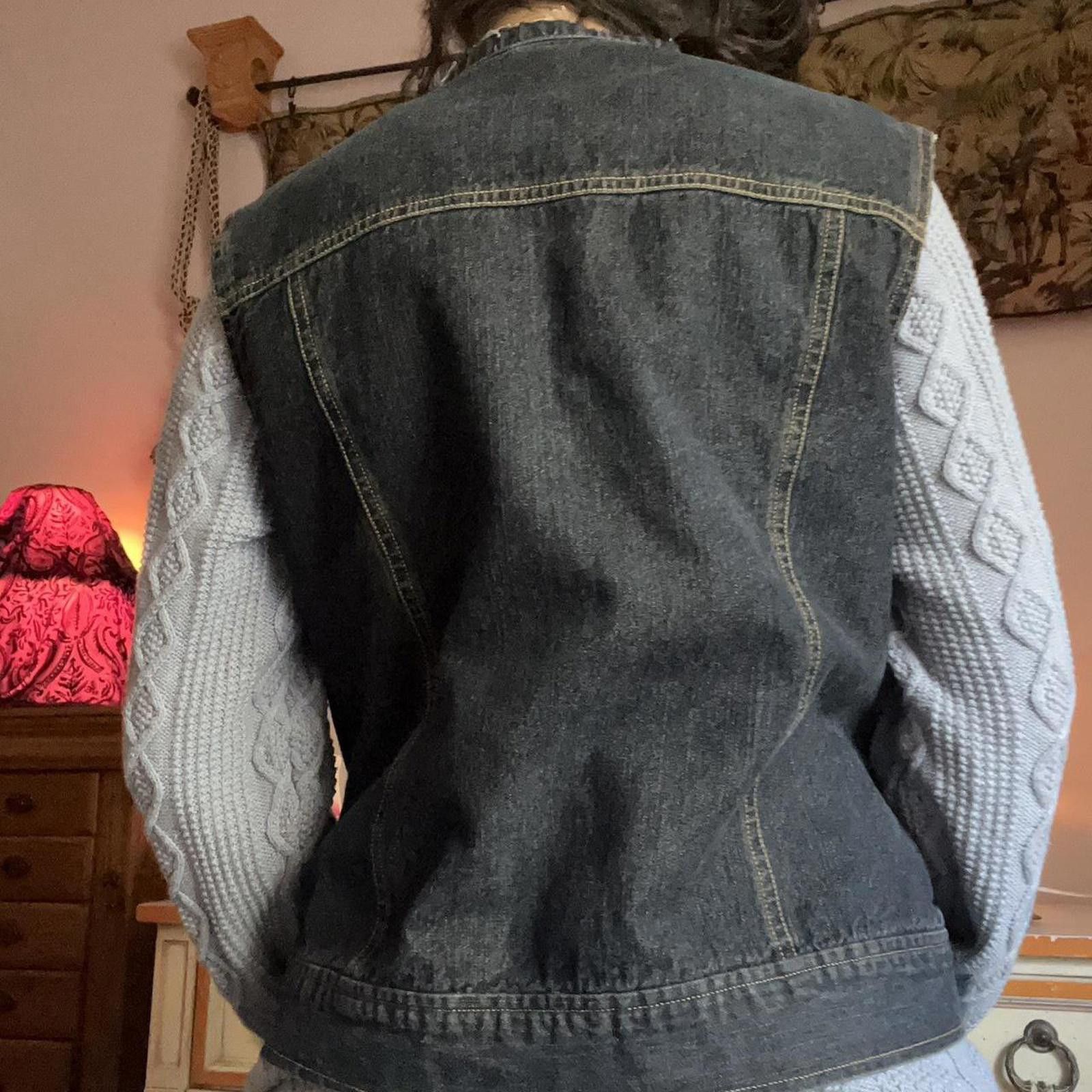 Other Dark denim zip-up jacket with a grunge vibe #grunge Size M / US 6-8 / IT 42-44 - 7 Thumbnail