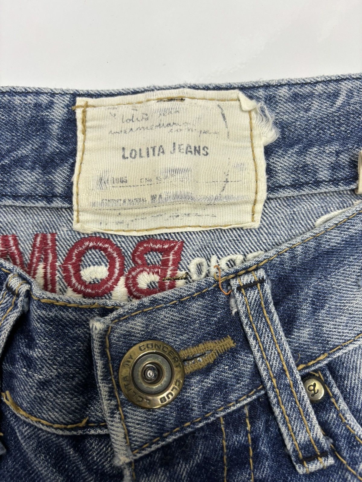 Kapital Lolita Club By Concert Club Bootcut Denim Jeans Size US 31 - 8 Thumbnail