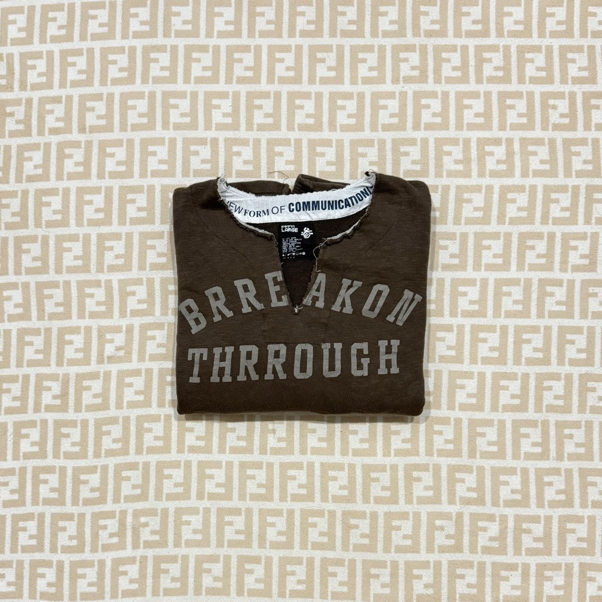 Japanese Brand PPFM Brreakon Thrrough Longsleeve Sweat Tee Size US L / EU 52-54 / 3 - 1 Thumbnail