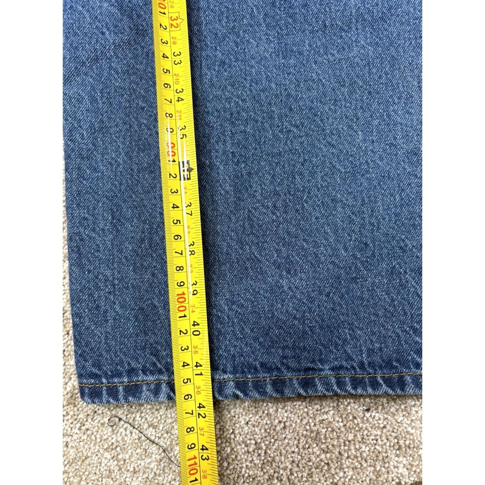 Denime VINTAGE Rural King Carpenter Jeans Mens 38x32 Denim Blue 90s Cowboy Nature USA Wide-Leg 5-Pocket Regular Jeans Men Size US 38 / EU 54 - 6 Thumbnail