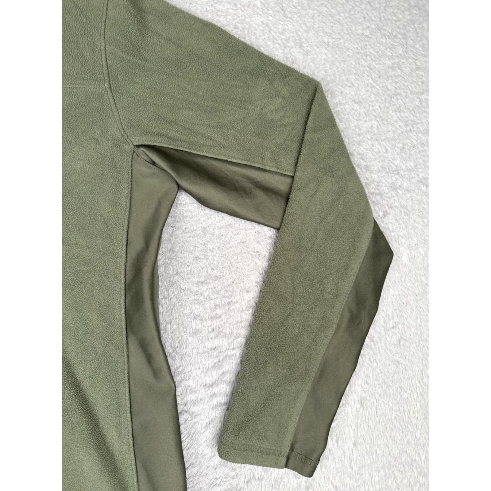 Vintage Columbia Mens Small Green Fleece 1/4 Zip Pullover Hiking Polyester Size US S / EU 44-46 / 1 - 2 Thumbnail