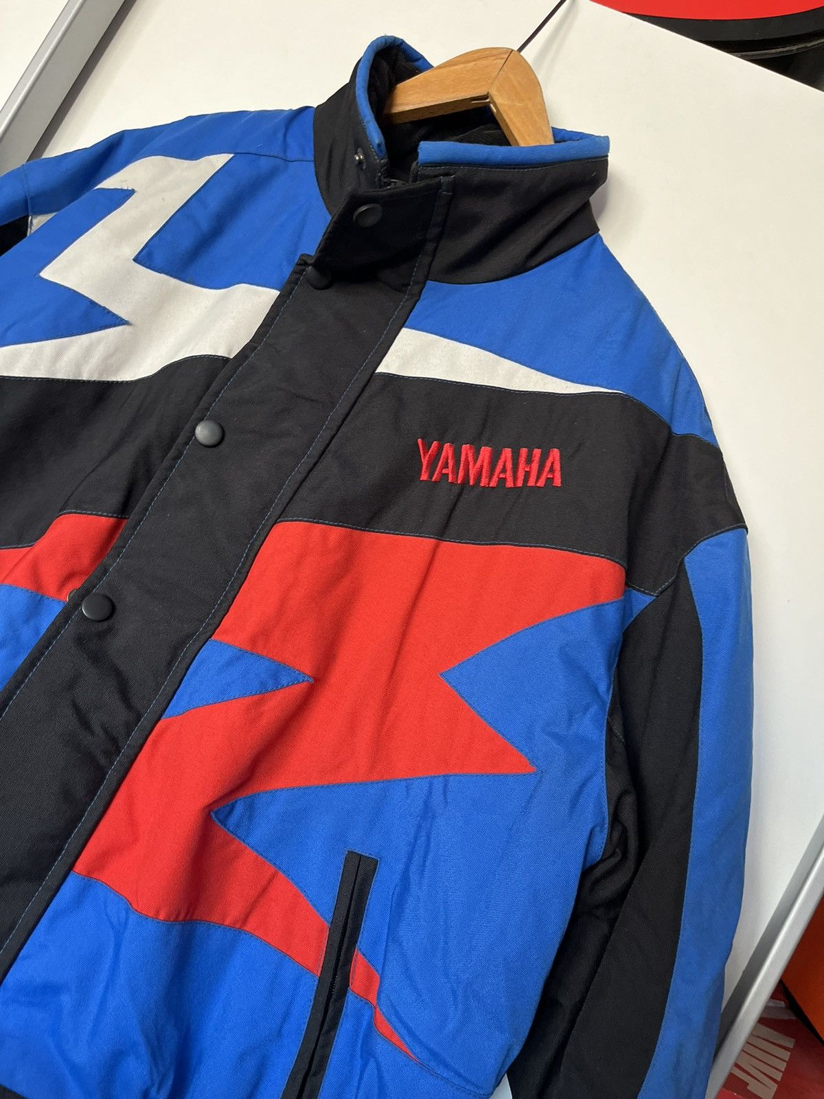 Vintage × Yamaha Vintage 90’s Yamaha Zig Zag Racing Jacket Moto Forma1 Opium Size US XL / EU 56 / 4 - 3 Thumbnail
