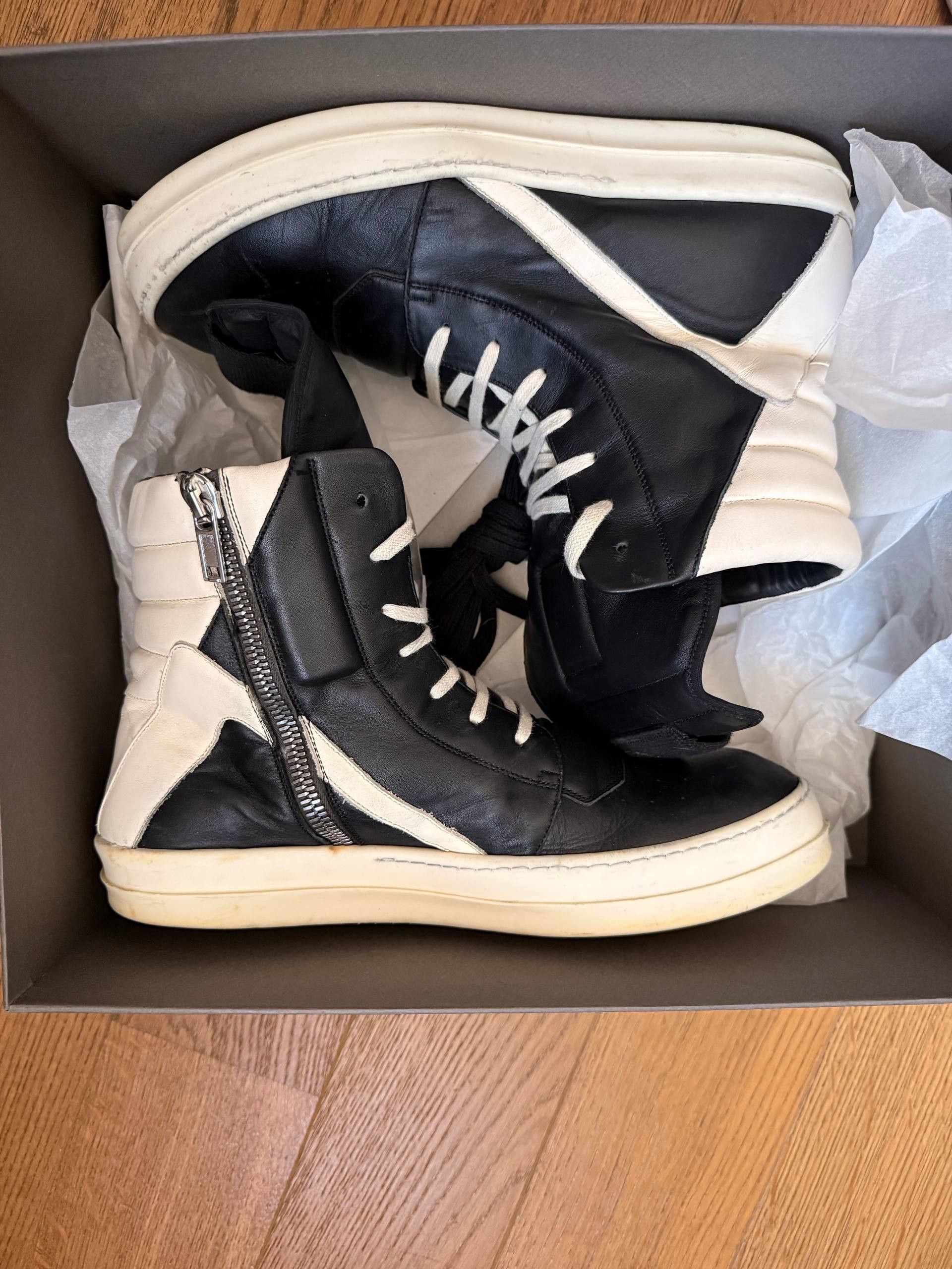 Rick Owens Geobasket Zipper MEGA BUMPER GEOBASKET| RICK OWENS