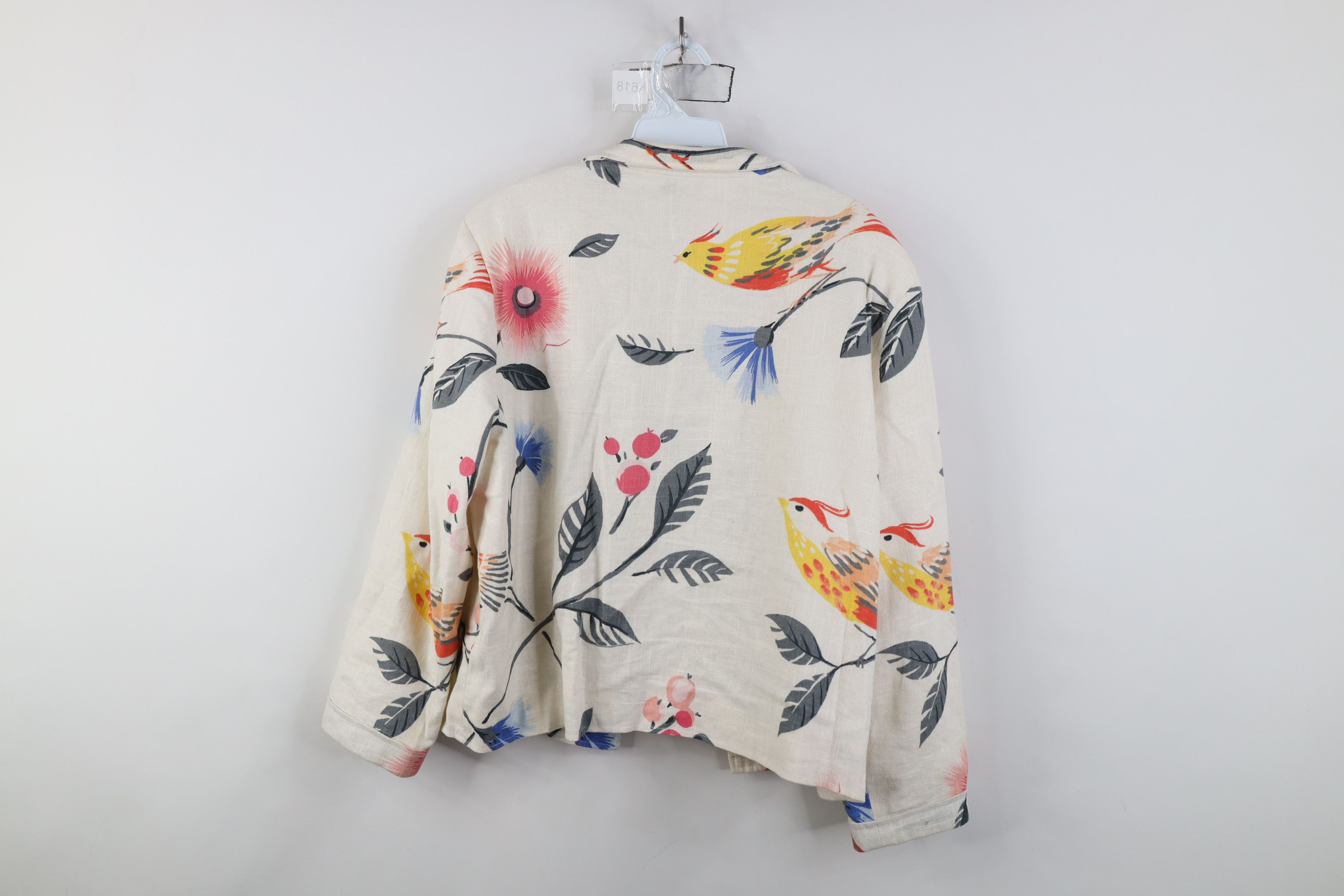 Vintage Vintage 90s Painted Pony Bird Open Front Blazer Jacket USA Size XL / US 12-14 / IT 48-50 - 15 Thumbnail