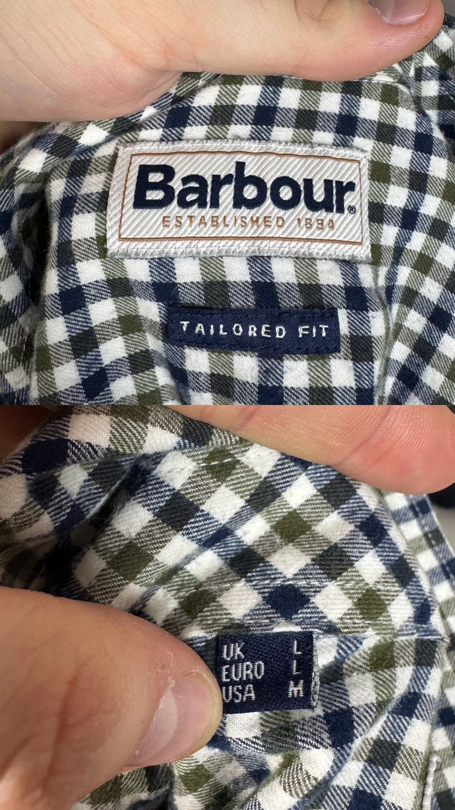 Barbour Barbour Finkle Tailored Gingham Shirt Mens Size US M / EU 48-50 / 2 - 7 Thumbnail