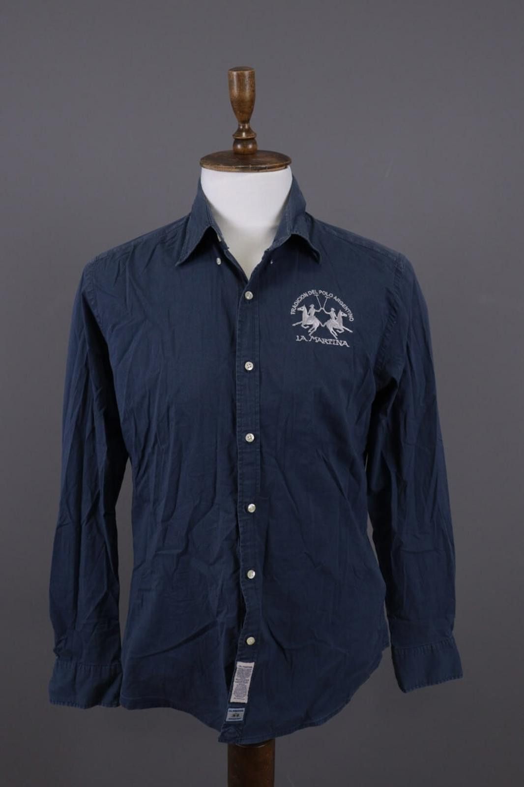 La Martina LA MARTINA Buenos Aires Blue Button Up Shirt Size XL Size US XL / EU 56 / 4 - 1 Thumbnail