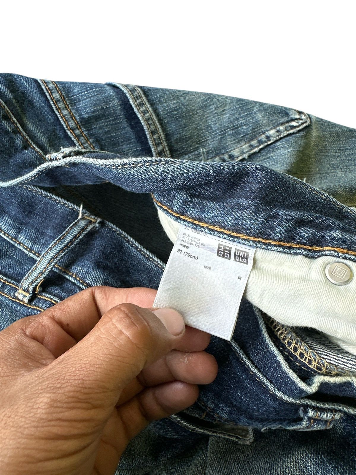 Japanese Brand Distress Uniqlo Selvedge 32x37 . Size US 32 / EU 48 - 11 Thumbnail