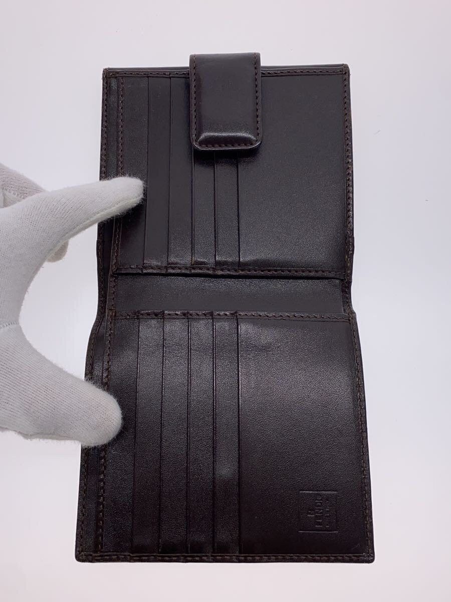 Fendi Fendi Leather Tri-Fold Wallet Brown Size ONE SIZE - 4 Thumbnail