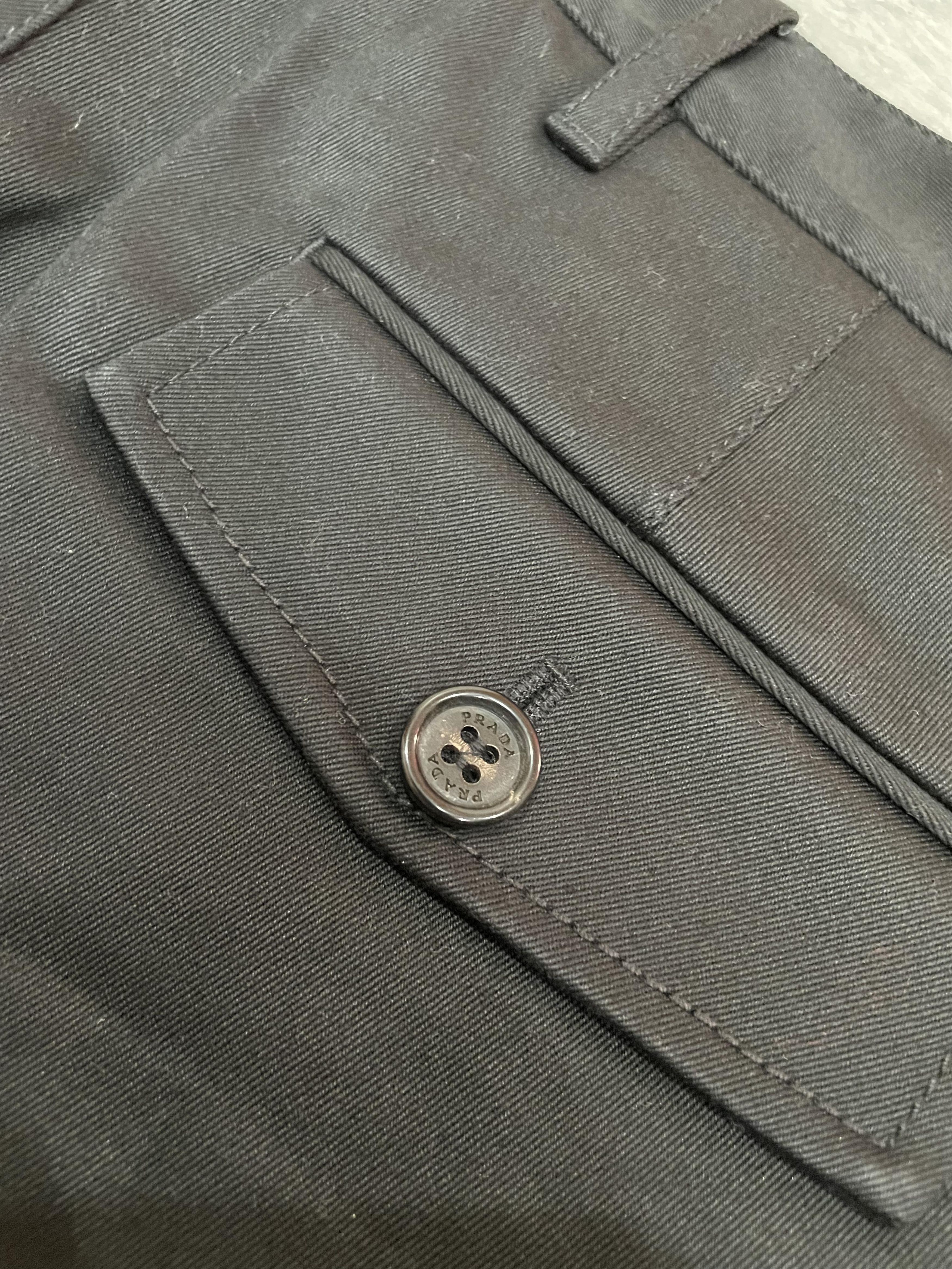 Prada Vintage Prada Black Chino Pants - Black Tab Size US 32 / EU 48 - 10 Thumbnail